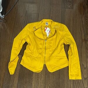Anne Klein Mustard Yellow Women's Blazer NEW jacket XS